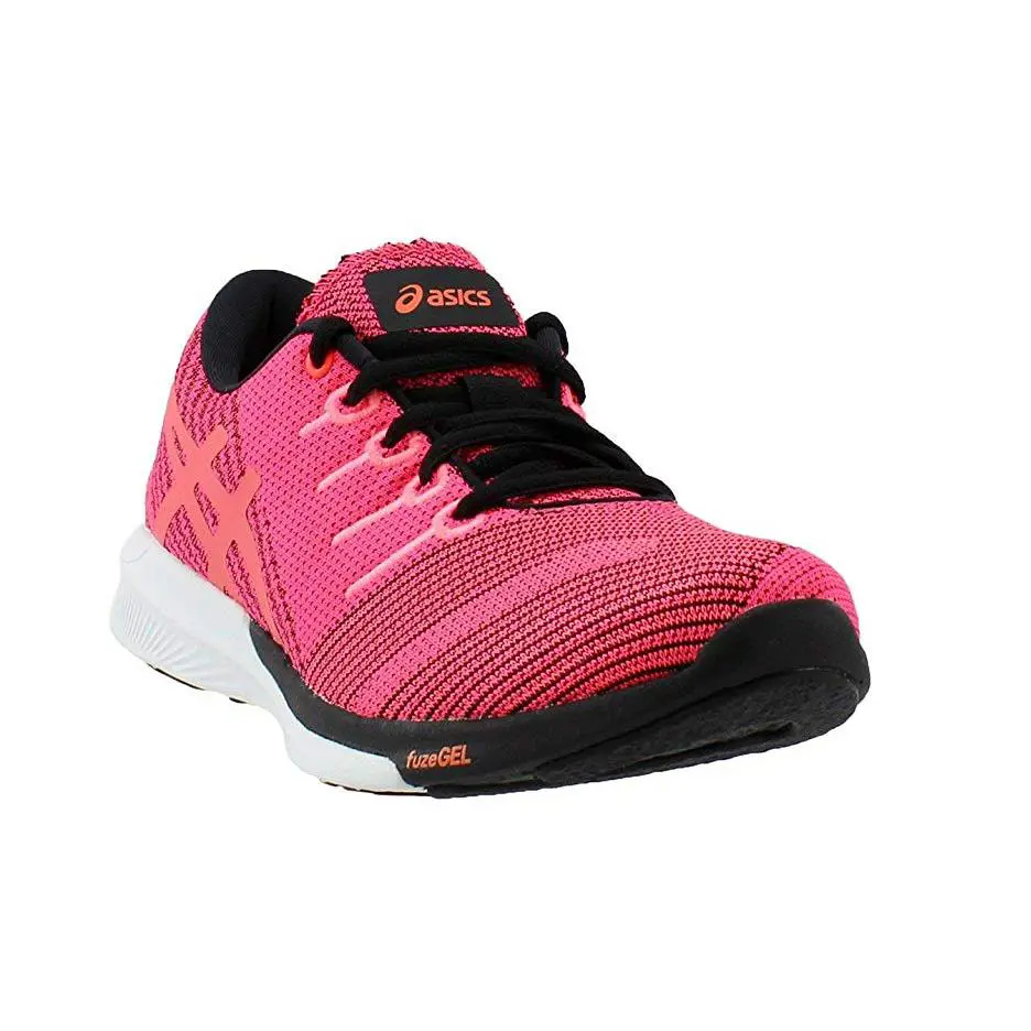 Asics shoes - Pink Glo/Flash Coral/Black 2