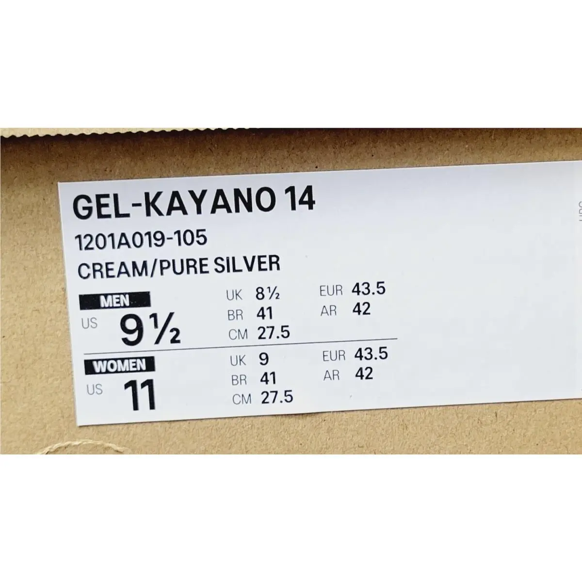 Asics shoes - ASICS GEL-Kayano 14 - 1201A019-105 - Ivory 1