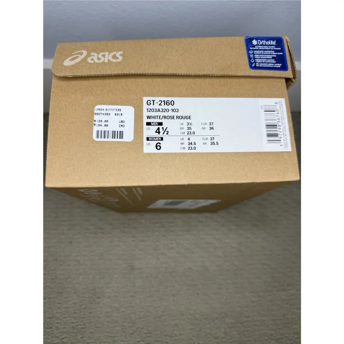 Asics shoes - ASICS GT-2160 - 1203A320-103 - White 8