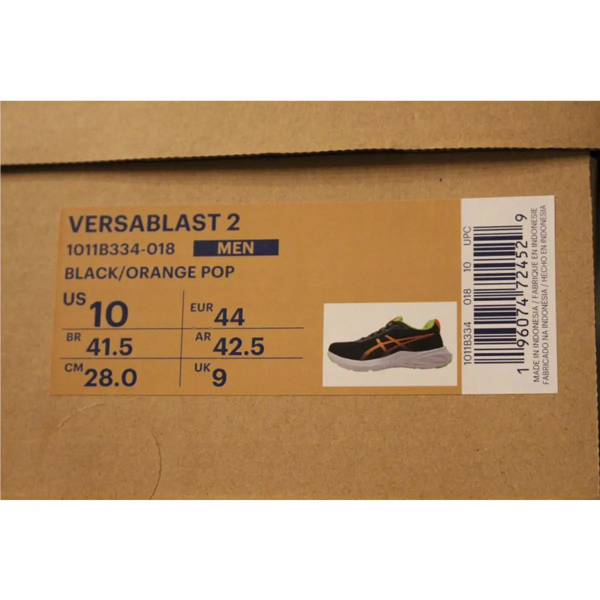 Asics shoes - ASICS Versablast - Versablast - 1011B334-018 - Black 8