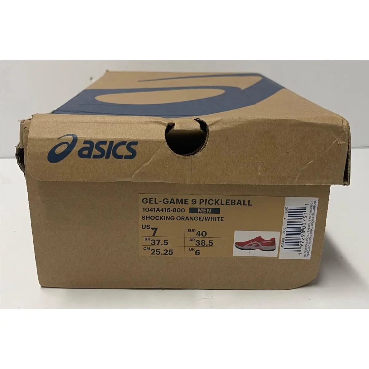 Asics shoes - ASICS GEL-Game 9 - 1041A416-800 - SHOCKING ORANGE (UPC: 197298007511) 8