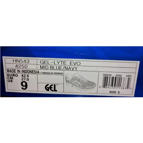 Asics shoes - ASICS Gel Lyte Evo - Gel Lyte Evo - HN543-4250 - Blue 8
