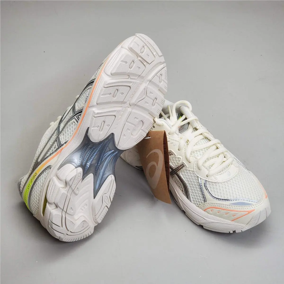 Asics shoes - 1203A570750 - 1203A570-750 - Cream/Safety Yellow (UPC: 197298369503) 1