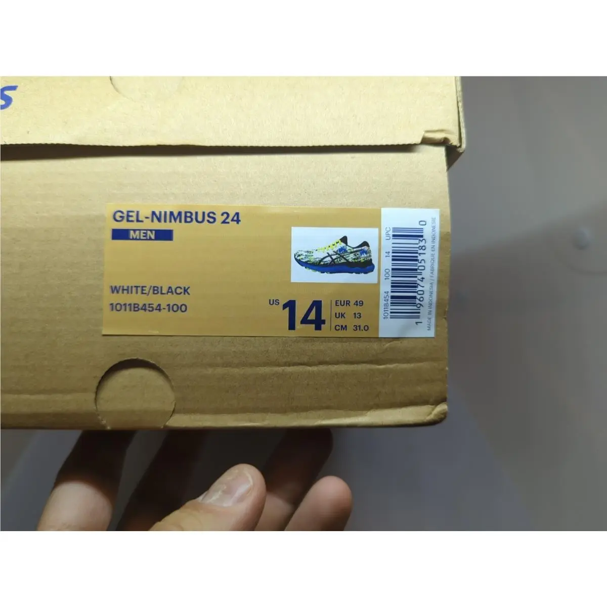 Asics shoes - ASICS Gel-Nimbus 24 - 1011B454-100 - White/Black (UPC: 196074051830) 9