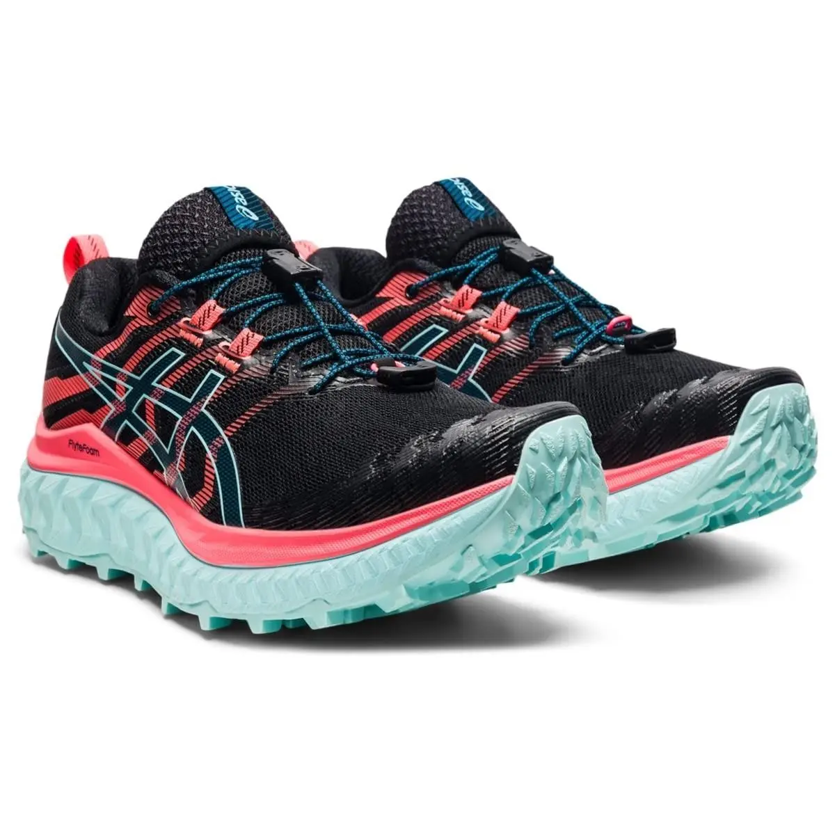 Asics shoes - ASICS Trabuco Max - Trabuco Max - 1012A901003 - Black/Blazing Coral 1