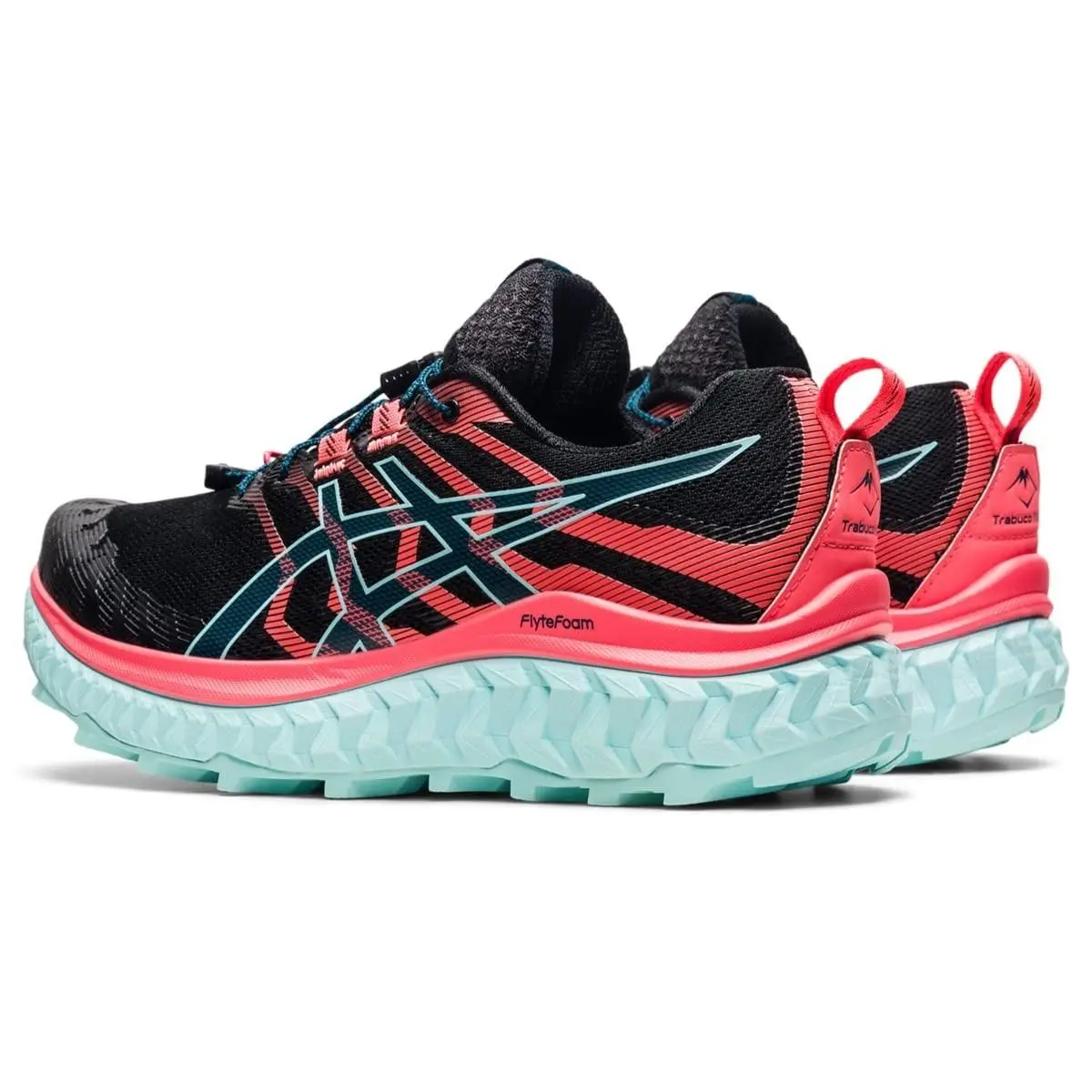 Asics shoes - ASICS Trabuco Max - Trabuco Max - 1012A901003 - Black/Blazing Coral 2