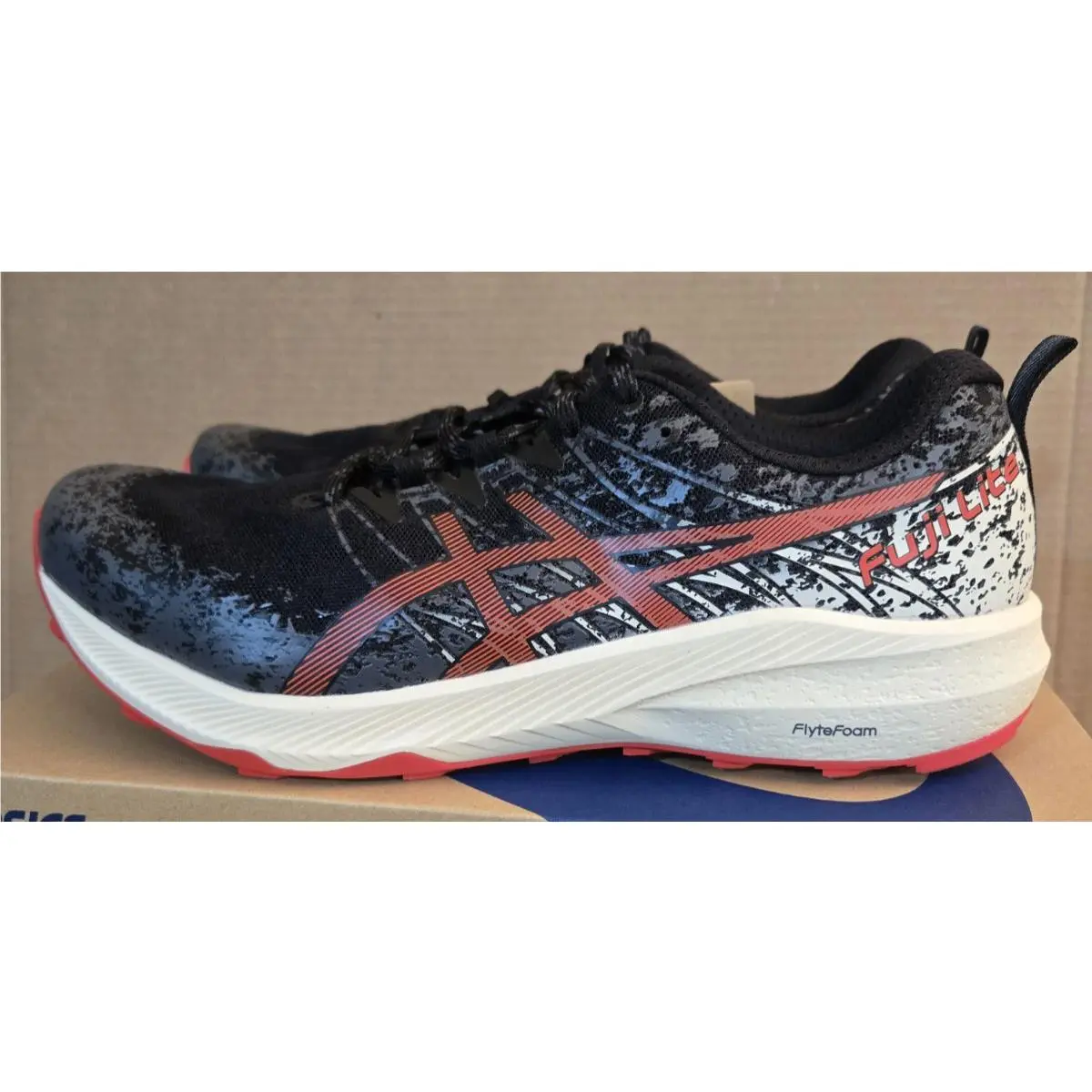 Asics shoes - ASICS Fuji Lite 2 - Fuji Lite - 1011B209-001 - Black/Electric Red (UPC: 194851796141) 3
