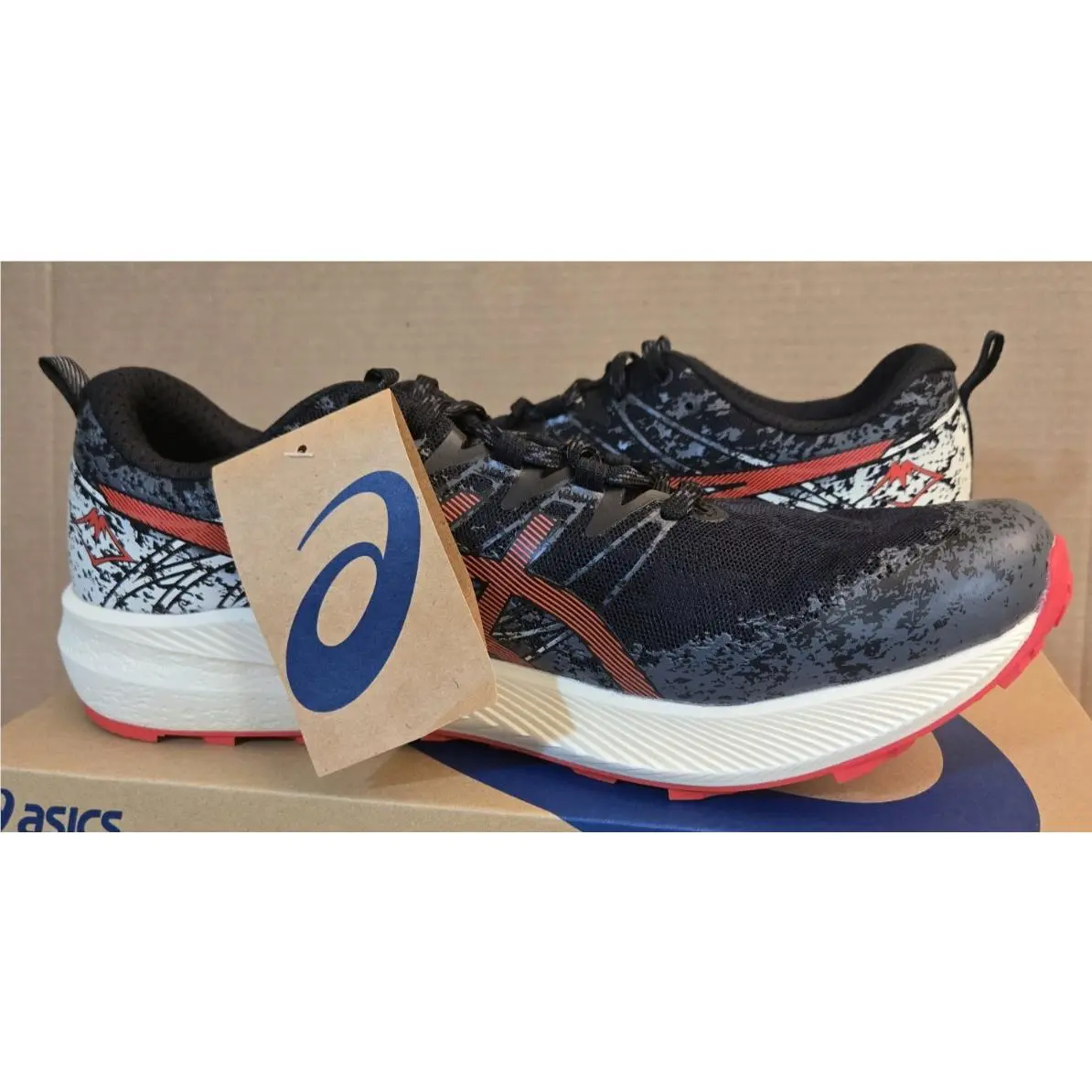 Asics shoes - ASICS Fuji Lite 2 - Fuji Lite - 1011B209-001 - Black/Electric Red (UPC: 194851796141) 5