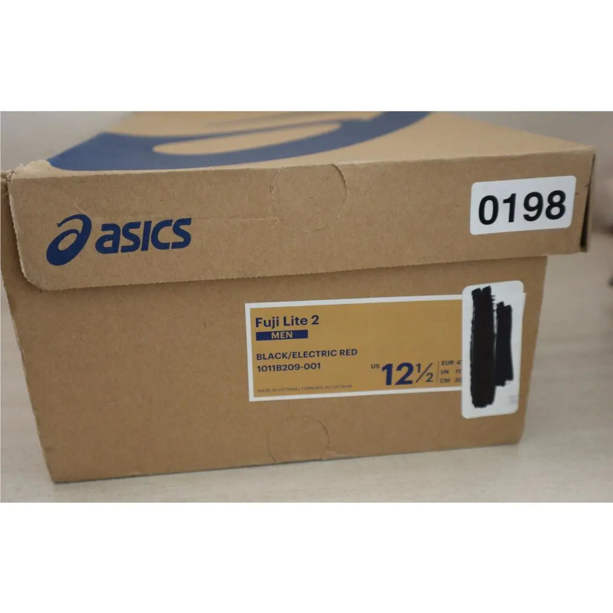 Asics shoes - ASICS Fuji Lite 2 - Fuji Lite - 1011B209-001 - Black/Electric Red 10