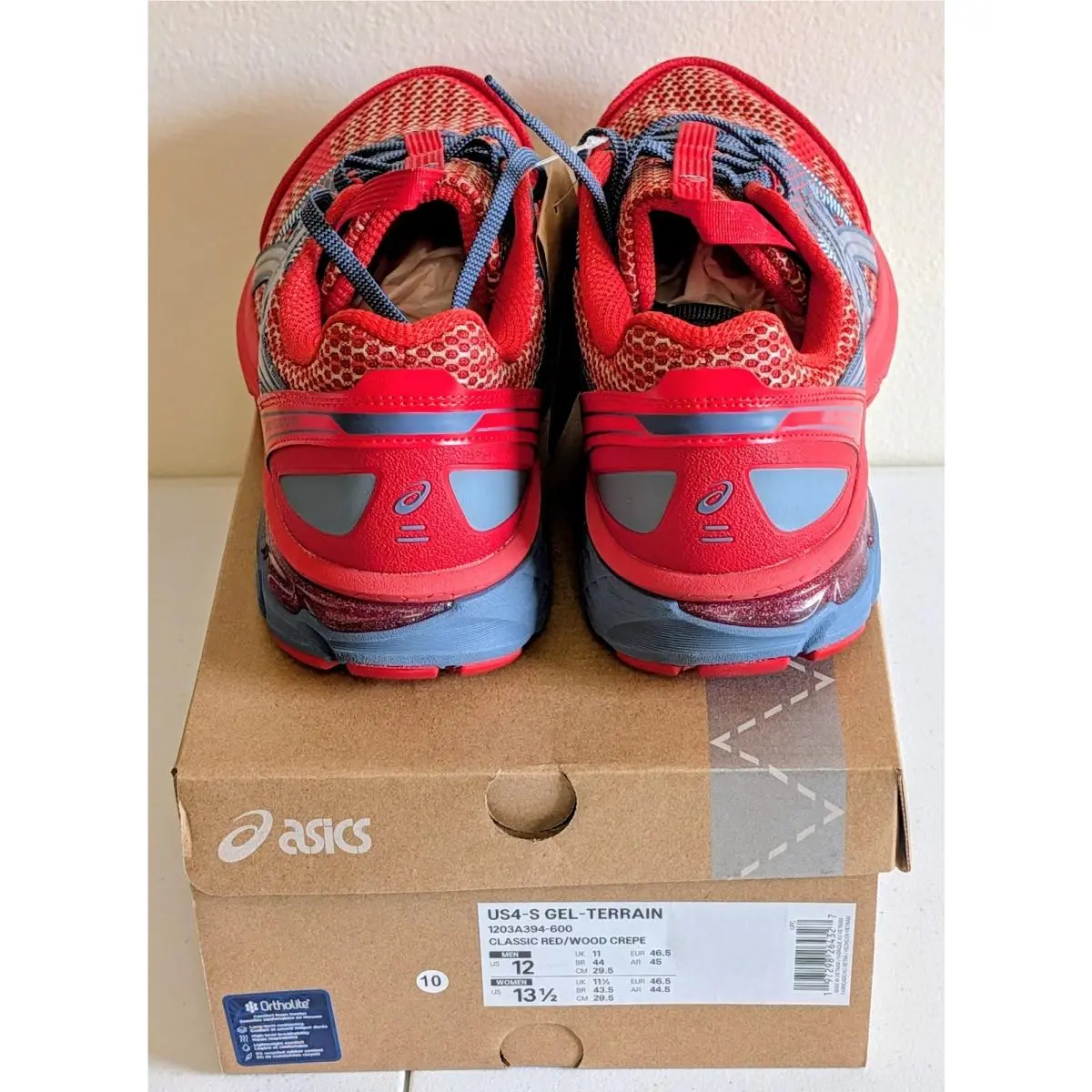 Asics shoes - ASICS GEL TERRAIN US4-S - GEL TERRAIN - 1203A394600 - Red 9