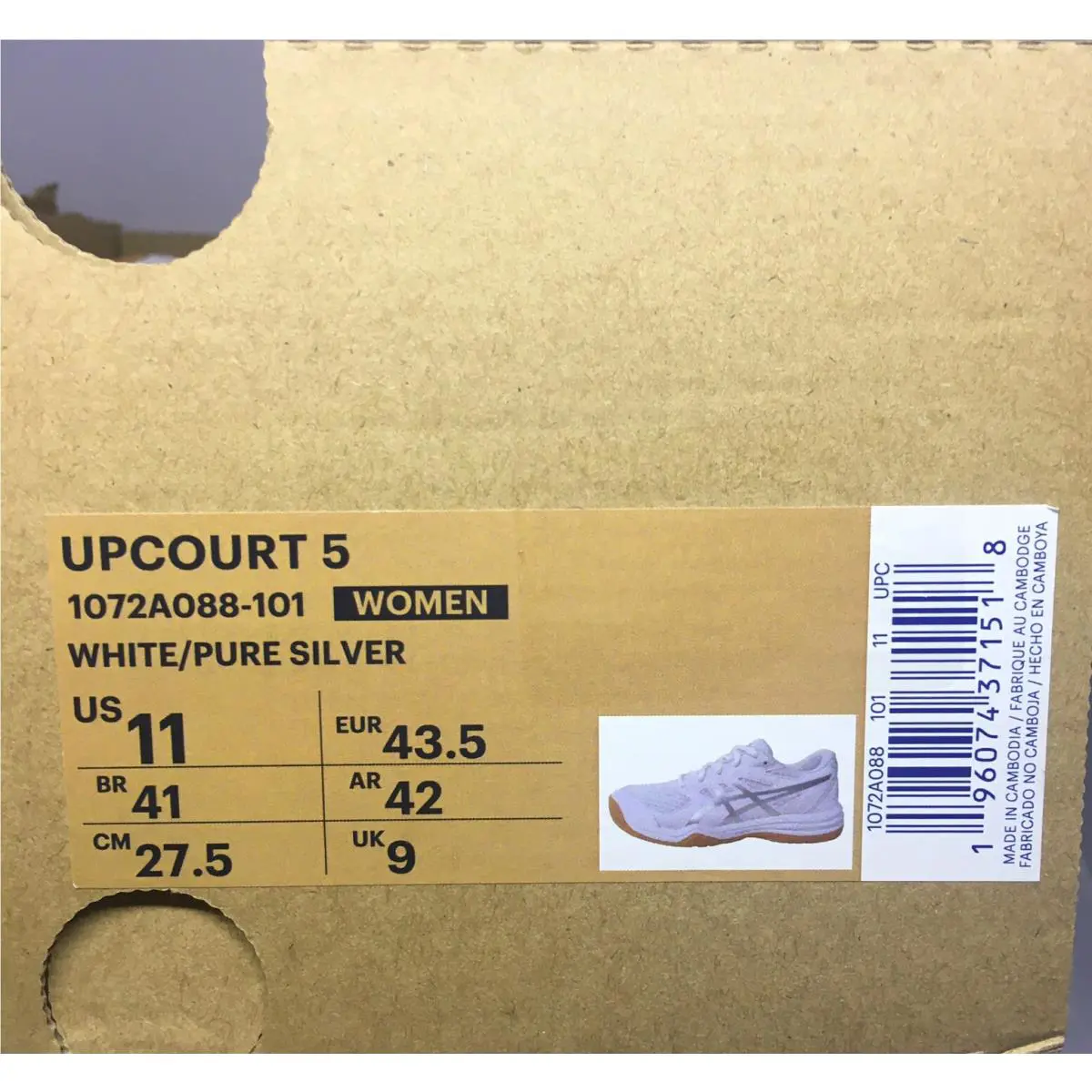 Asics shoes - ASICS Upcourt 5 1072A088.101 - Upcourt - 1072A088-101 - White (UPC: 196074371518) 22