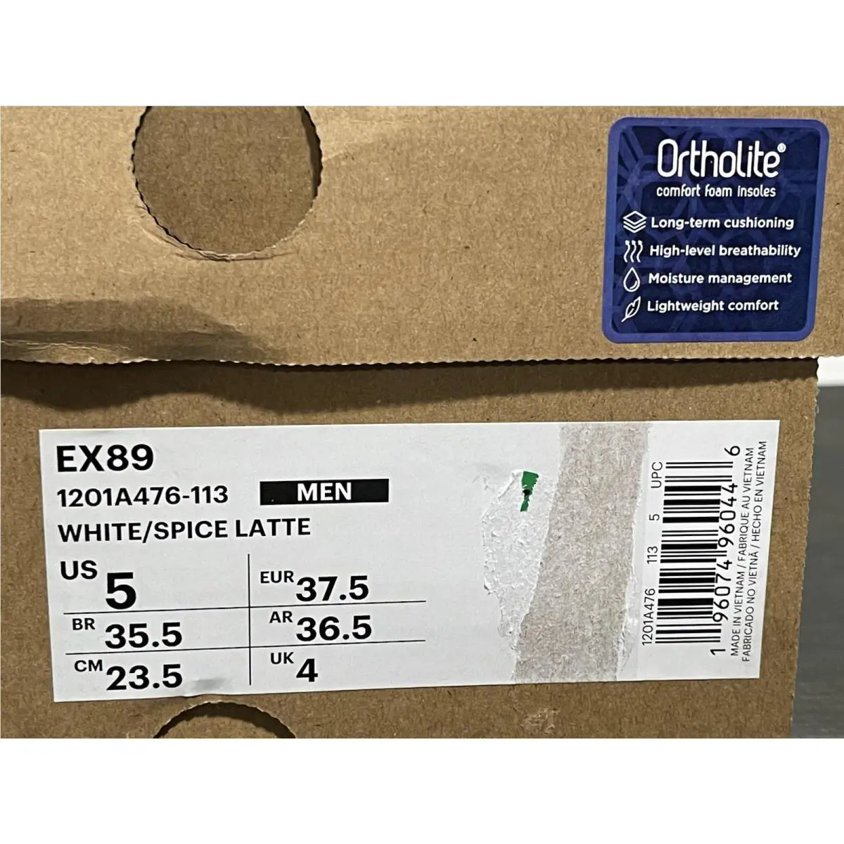 Asics shoes - ASICS EX89 - 1201A476-101 - White (UPC: 0196074960378) 5