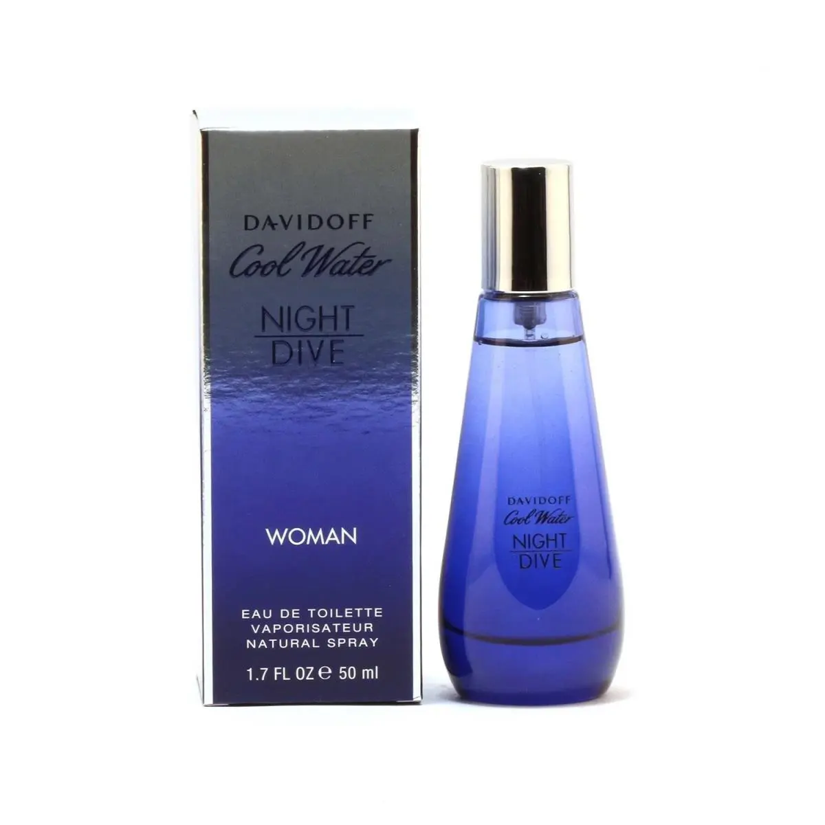 Woman Davidoff Cool Water Night Dive Edt Spray 1.7oz/50ml Box