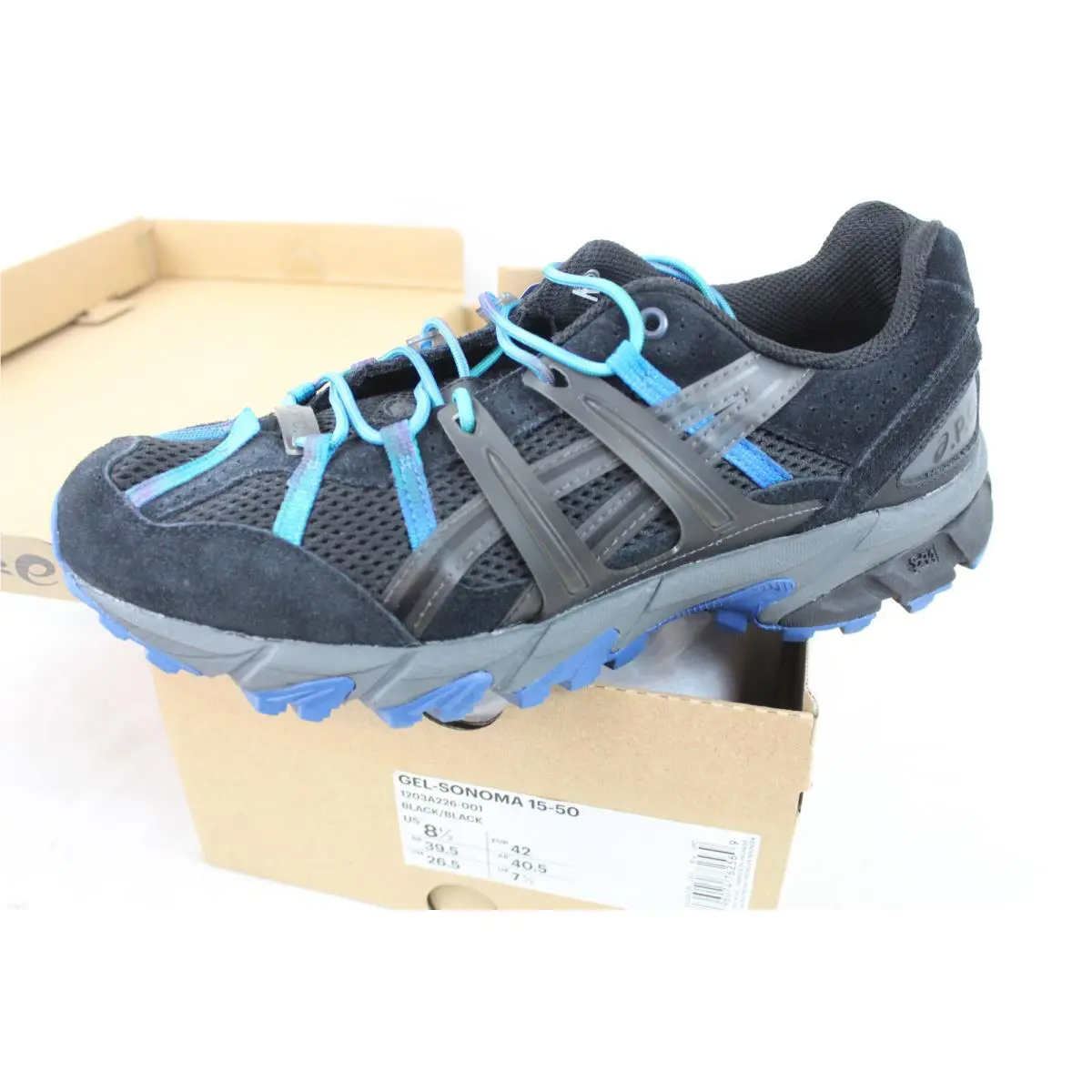Asics Mens Gel Sonoma 15-50 Black Running Shoe Sneakers 1203A226-001 Size 8.5 ZZ - Black / Black