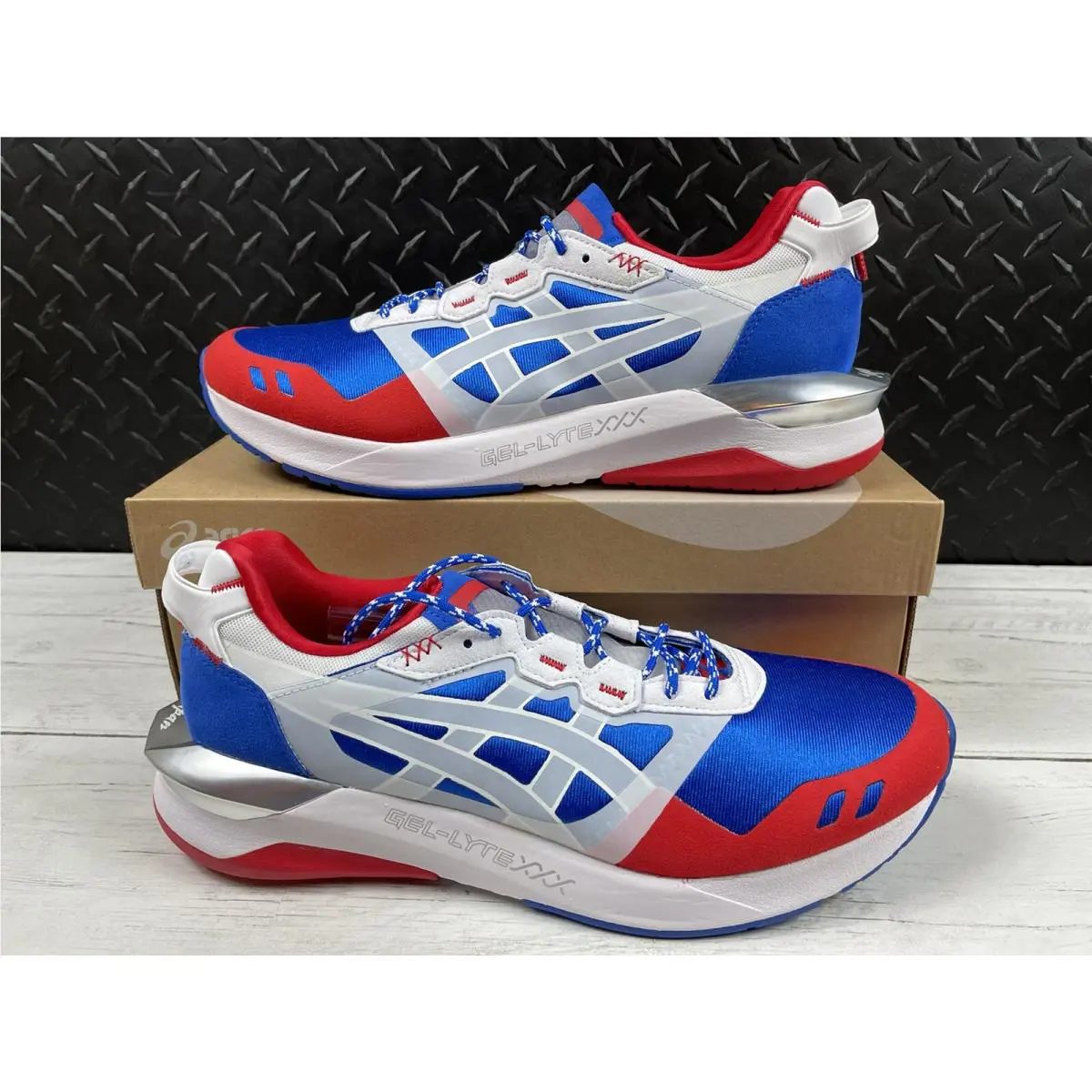 Asics shoes - GEL Lyte XXX - GEL Lyte XXX - 1201A209-400 - Red, White, and Blue (UPC: 0194851262813) 0