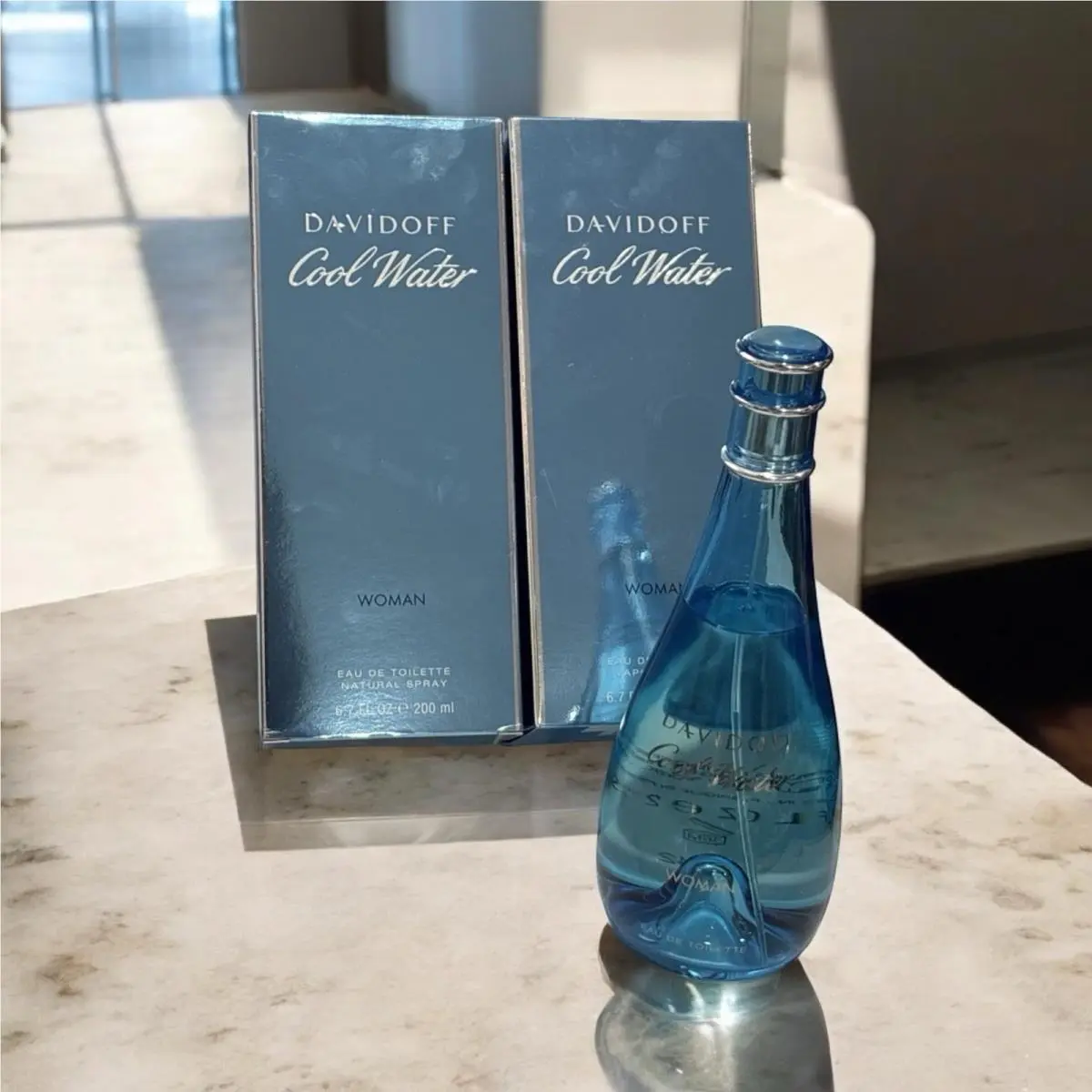2 Davidoff Cool Water Woman Eau De Toilette Edt Spray 6.7 oz