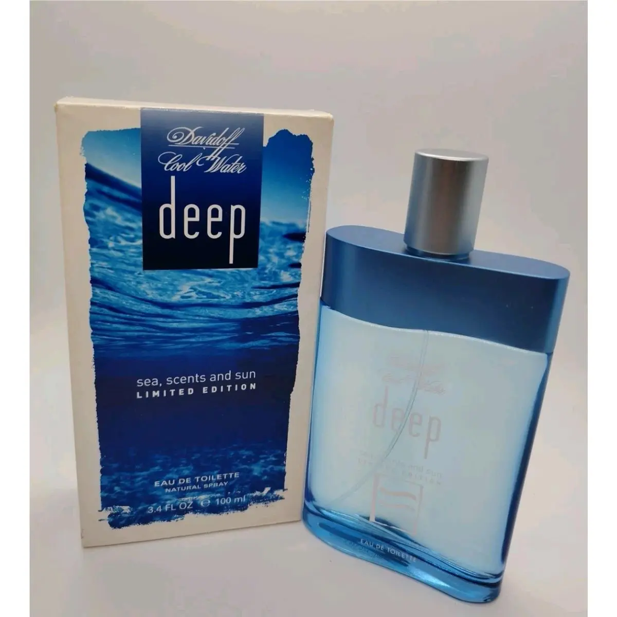 Cool Water Deep Limited Edition Sea Scents Sun 3.4 oz Edt Spray by Davidoff