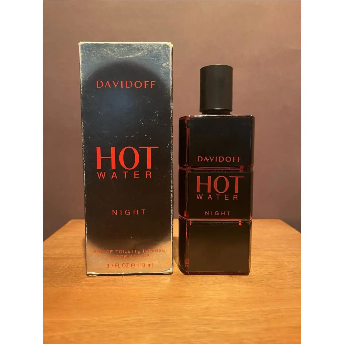 Hot Water Night by Davidoff 3.7 Oz / 110 ml Eau De Toilette Intense Spray Rare