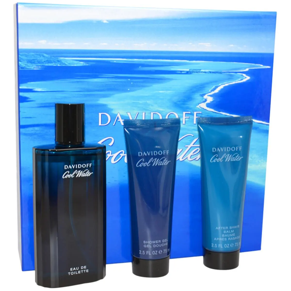 Cool Water by Davidoff For Men - 3 Pc Gift Set