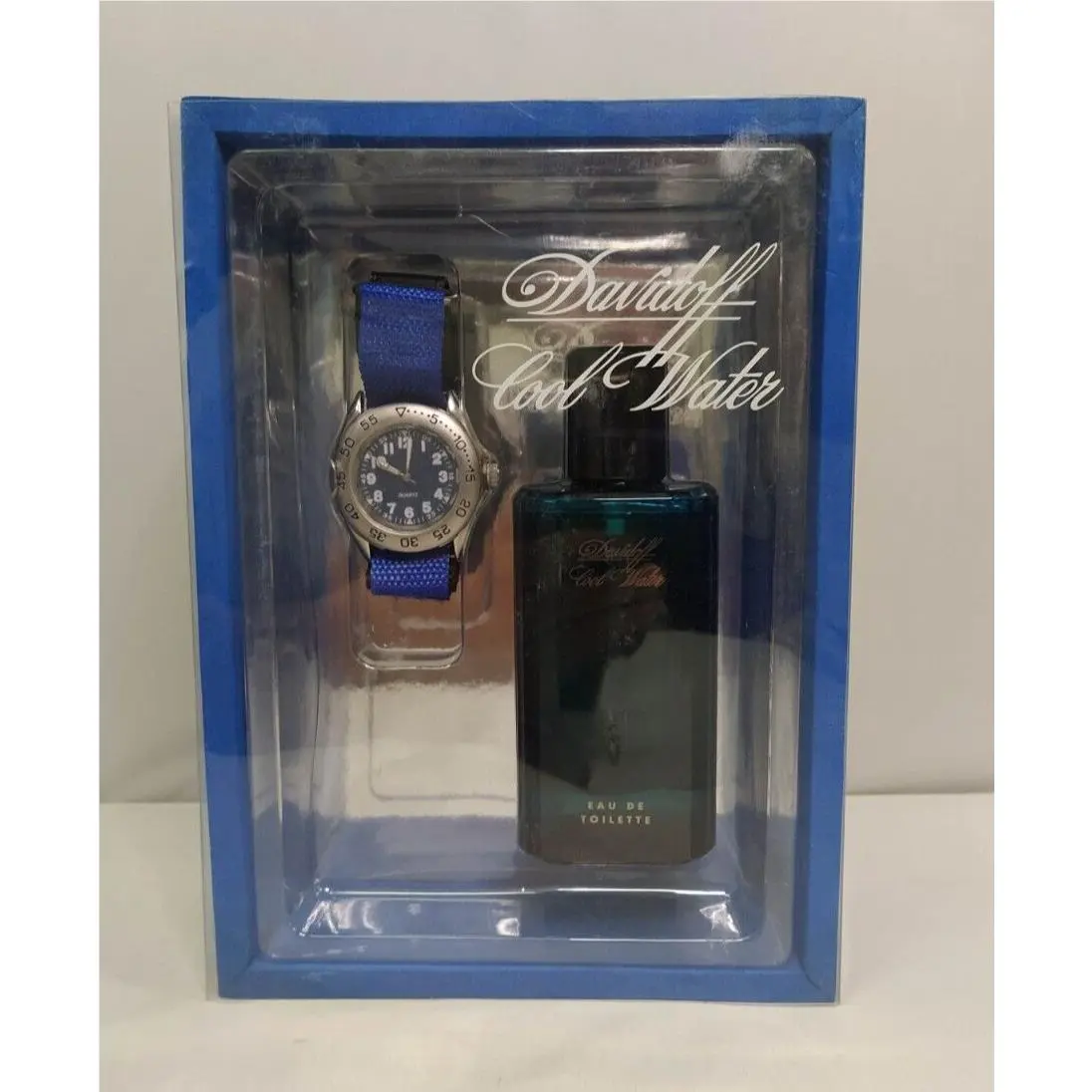 Vintage Davidoff Cool Water Dist Lancaster Gift Set 2.5 Eau de Toilette+watch