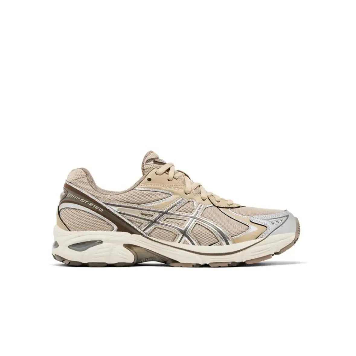 Size 13 - Asics GT 2160 Feather Grey Brown Storm Mens - Ivory