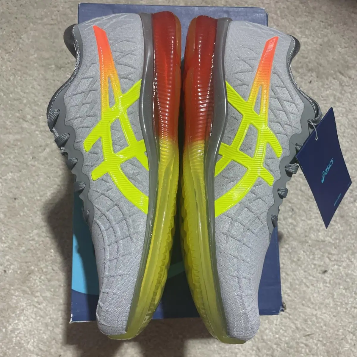 Asics shoes - 1022A051-020 - 1022A051-020 - Gray, Manufacturer: Mid Grey / Flash Coral / Orange 2