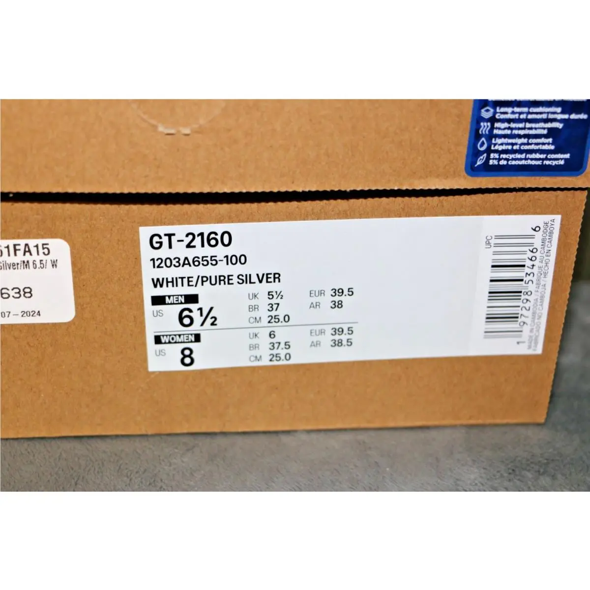 Asics shoes - ASICS GT 2160 - 1203A655-100 - White 14