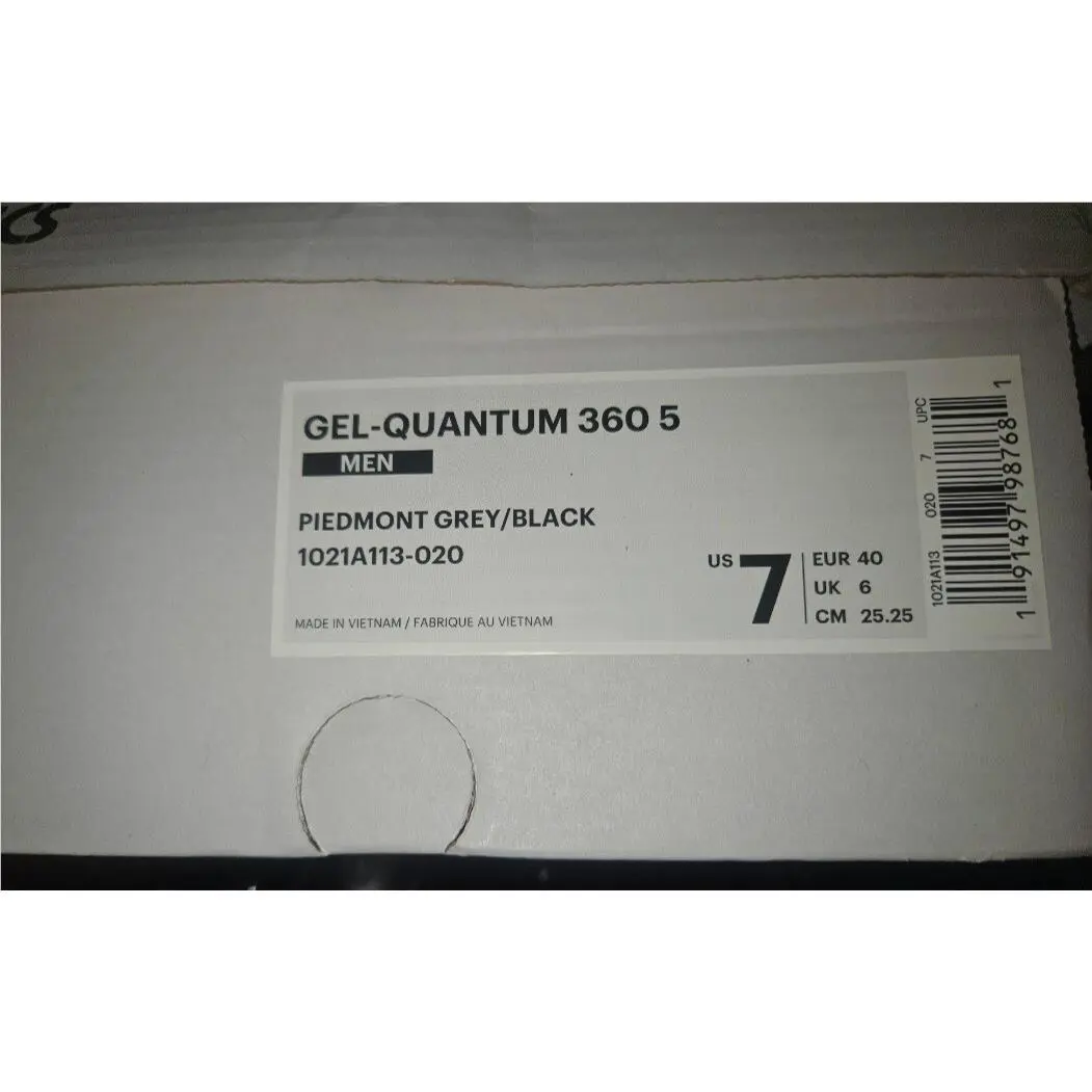 Asics shoes - GEL QUANTUM - GEL QUANTUM - 1021A113-020 - Grey Black (UPC: 191497987711) 7