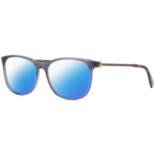 V419 Unisex Polarized Sunglasses Blue Crystal Gunmetal 54 mm 4 Opt Blue Mirror Polar by John Varvatos