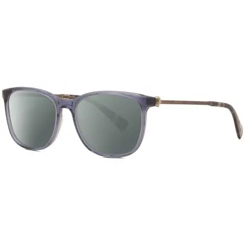 V419 Unisex Polarized Sunglasses Blue Crystal Gunmetal 54 mm 4 Opt Smoke Grey Polar by John Varvatos