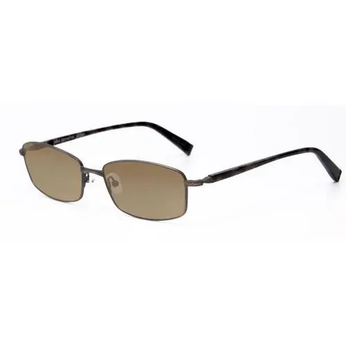 V150-GUN Polarized Sunglasses 4 Lens Colors Antique Gun Metal 56mm Amber Brown Polar by John Varvatos