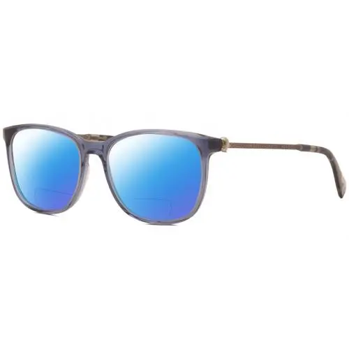 V419 Unisex Polarized Bifocal Sunglass Blue Crystal Gunmetal 54 mm Blue Mirror by John Varvatos