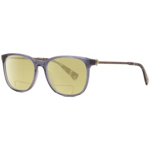 V419 Unisex Polarized Bifocal Sunglass Blue Crystal Gunmetal 54 mm Yellow by John Varvatos