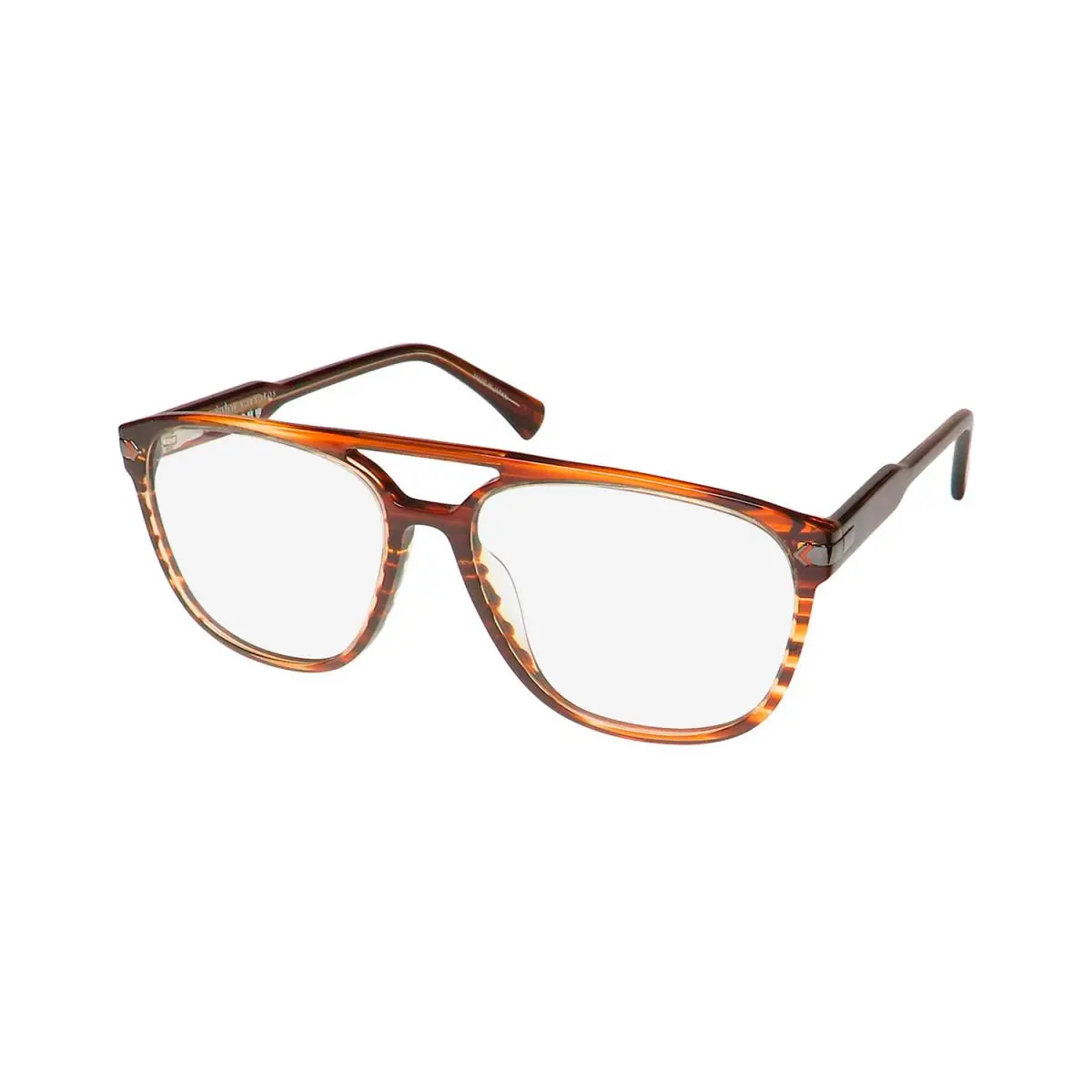 VJV424 Eyeglass Frame/eyewear Made IN Japan Contemporary Designer Brown Horn by John Varvatos