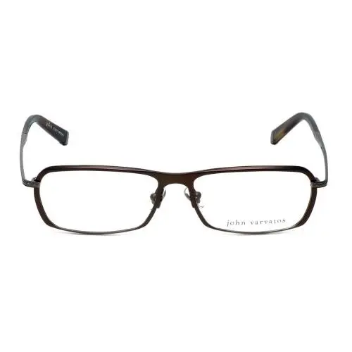 Designer Reading Glasses V136 in Brown 55mm +7.00 Super-Thin & Light (Add $40) by John Varvatos