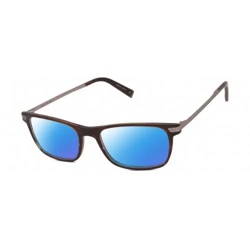John Varvatos V412 Unisex Polarized Sunglasses Brown Auburn Marble 54mm 4 Option