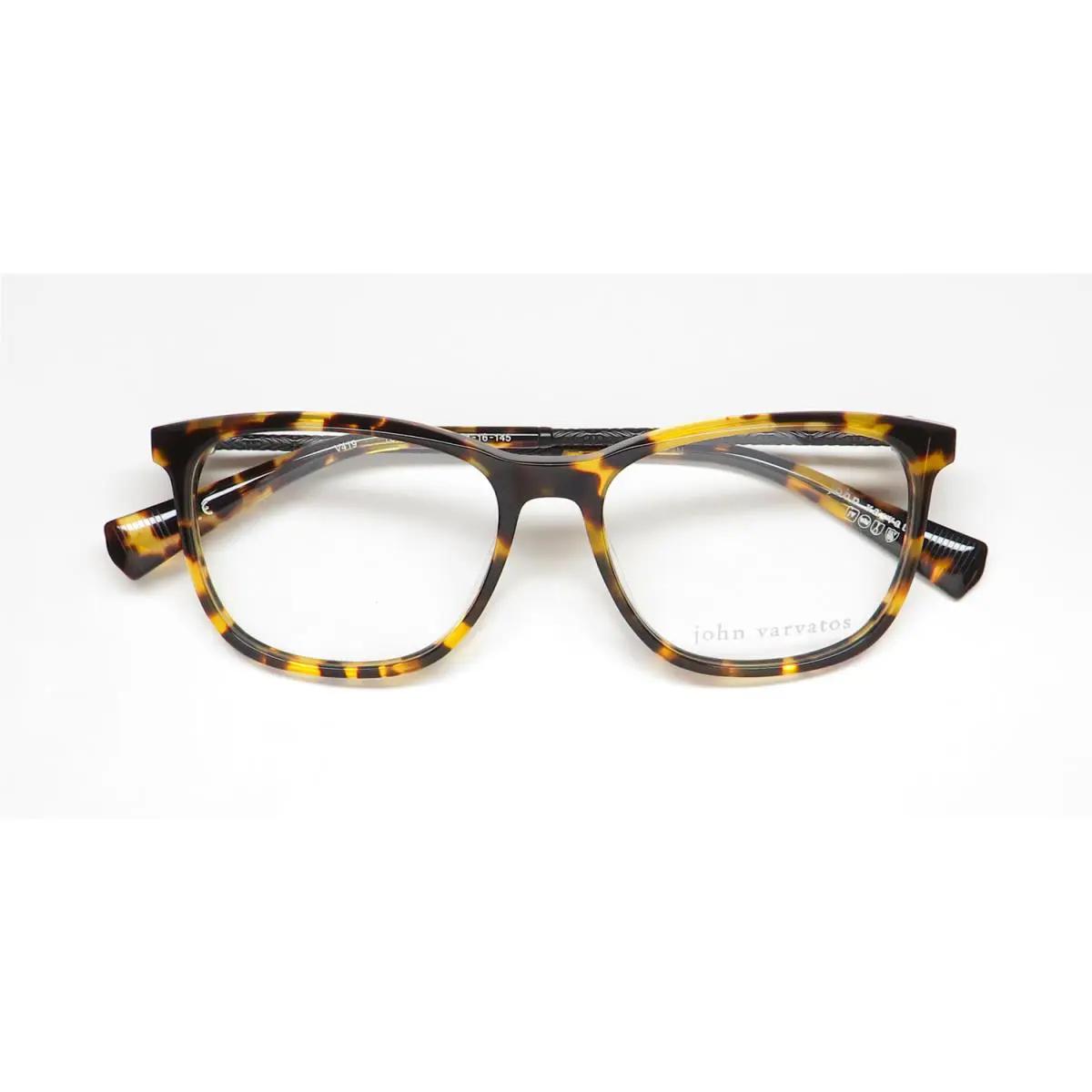 John Varvatos eyeglasses - V419 - Matte Black / Silver, Frame: Blue