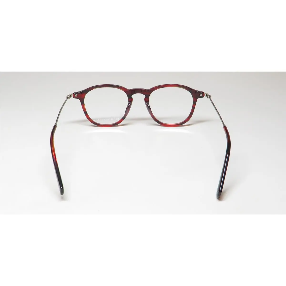 John Varvatos eyeglasses - Vjv421 - Red Horn / Silver, Frame: Brown