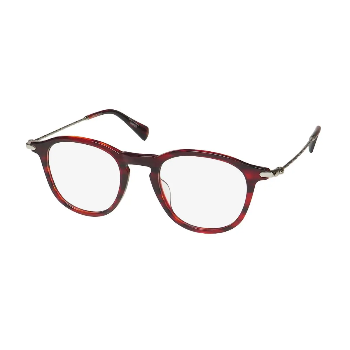 VJV421 Premium Acetate American Fashion Hot Eyeglass Frame/glasses Red Horn / Silver by John Varvatos