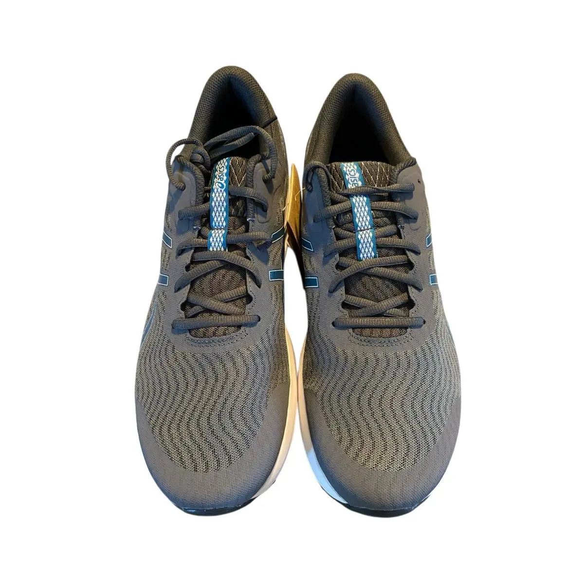 Asics Patriot 12 Sneakers Mens Size 12 Running Shoes Carrier Grey Deep Sea Teal - Gray