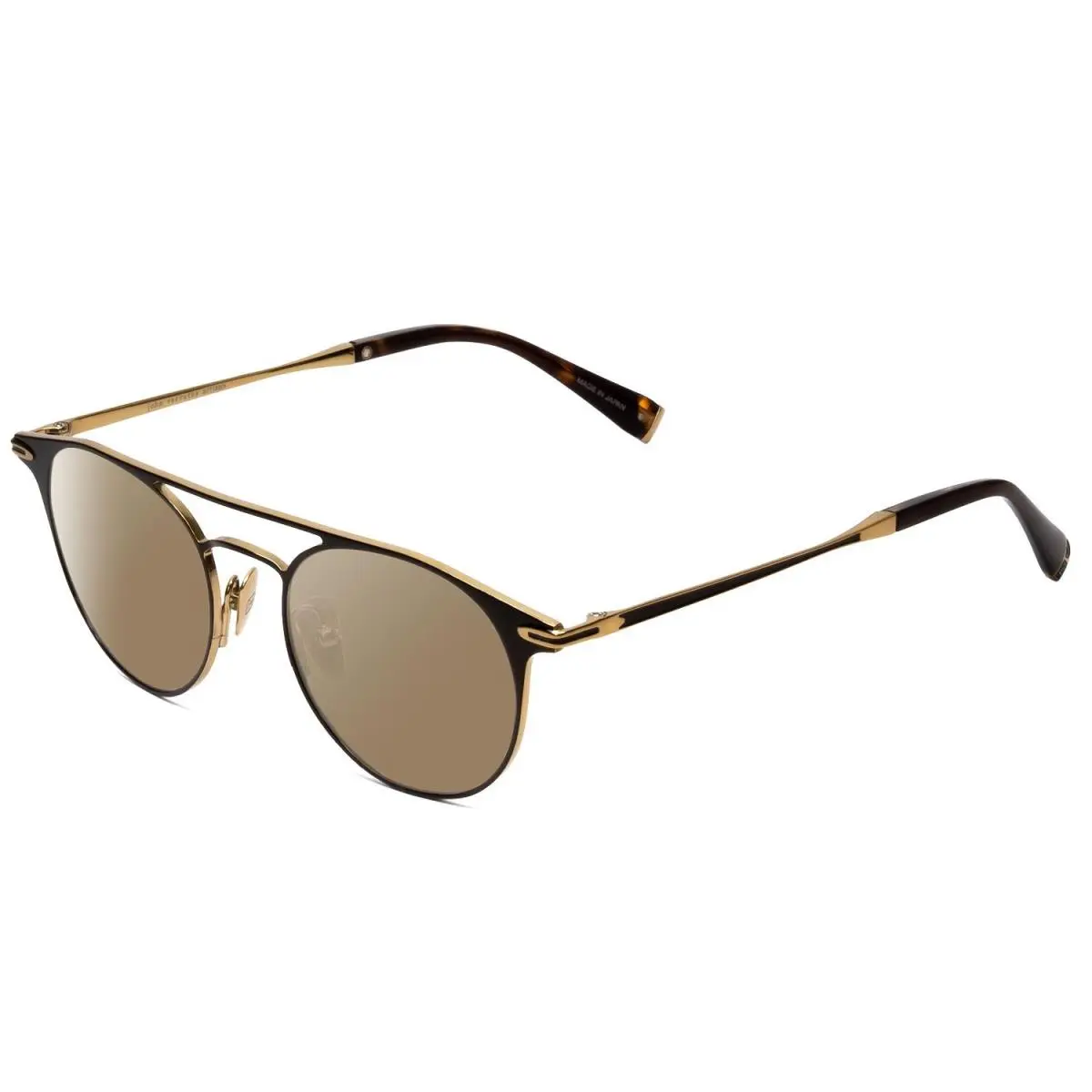 V169 Lady Designer Polarized Sunglasses Black Gold 49 mm 4 Options Amber Brown Polar by John Varvatos