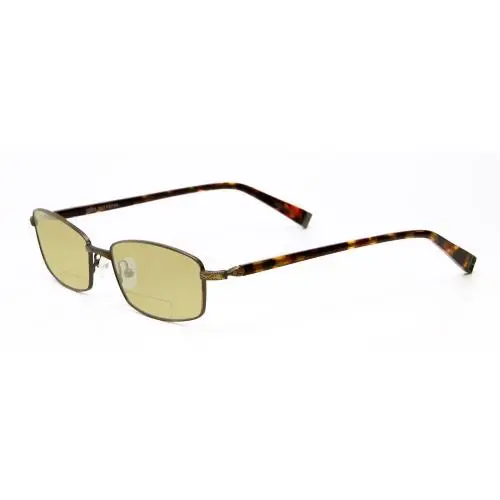 V150-GOL Polarized Bi-focal Sunglasses 41 Option Antique Gold 56mm Yellow by John Varvatos
