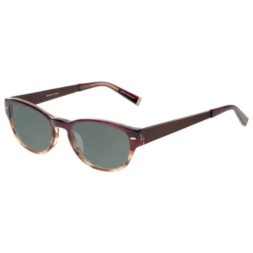 V355-REDWOOD Polarized Sunglasses Brown Tortoise Marble Crystal 51 Smoke Grey Polar by John Varvatos