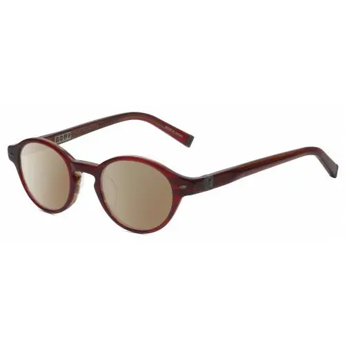 V356 Round Polarized Sunglasses Red Marble 43 mm Choose Lens Color Amber Brown Polar by John Varvatos