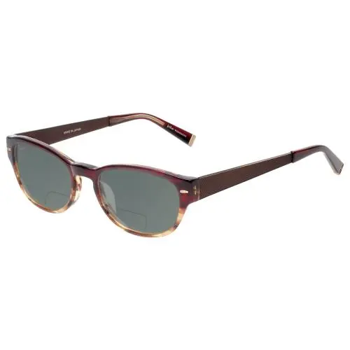 V355-REDWOOD Polarized Bi-focal Sunglass Brown Tortoise Marble 51 Grey by John Varvatos