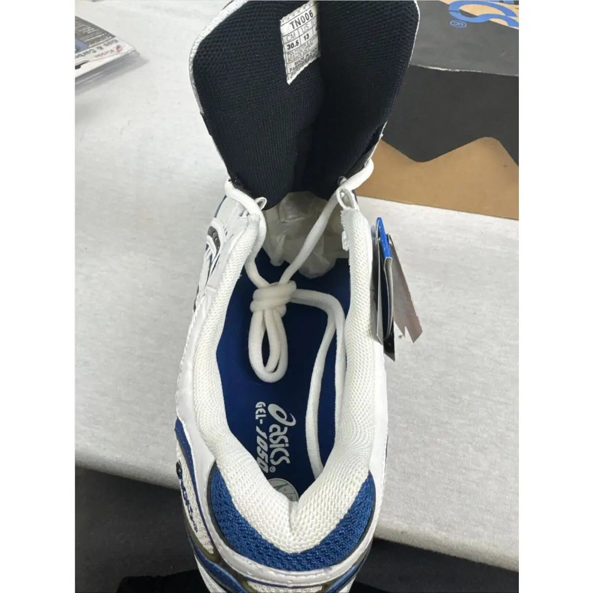 Asics shoes - Asics Gel 1050 - Gel - TN0060101 - White, Blue, Black, Grey (UPC: 0632360220721) 8