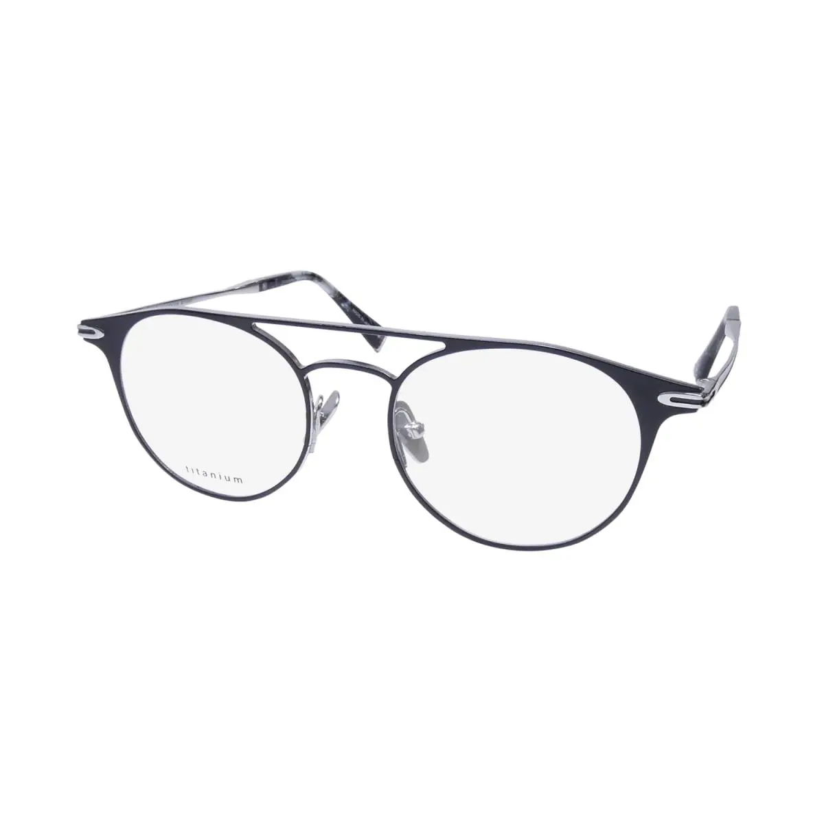 V169 Titanium Metal NO Allergy Durable Mens Eyeglass Frame/eyewear Matte Black / Silver by John Varvatos