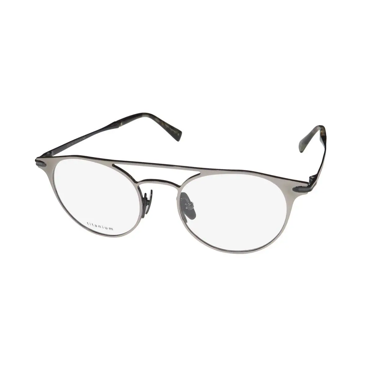 V169 Titanium Metal NO Allergy Durable Mens Eyeglass Frame/eyewear Matte Gun / Black by John Varvatos
