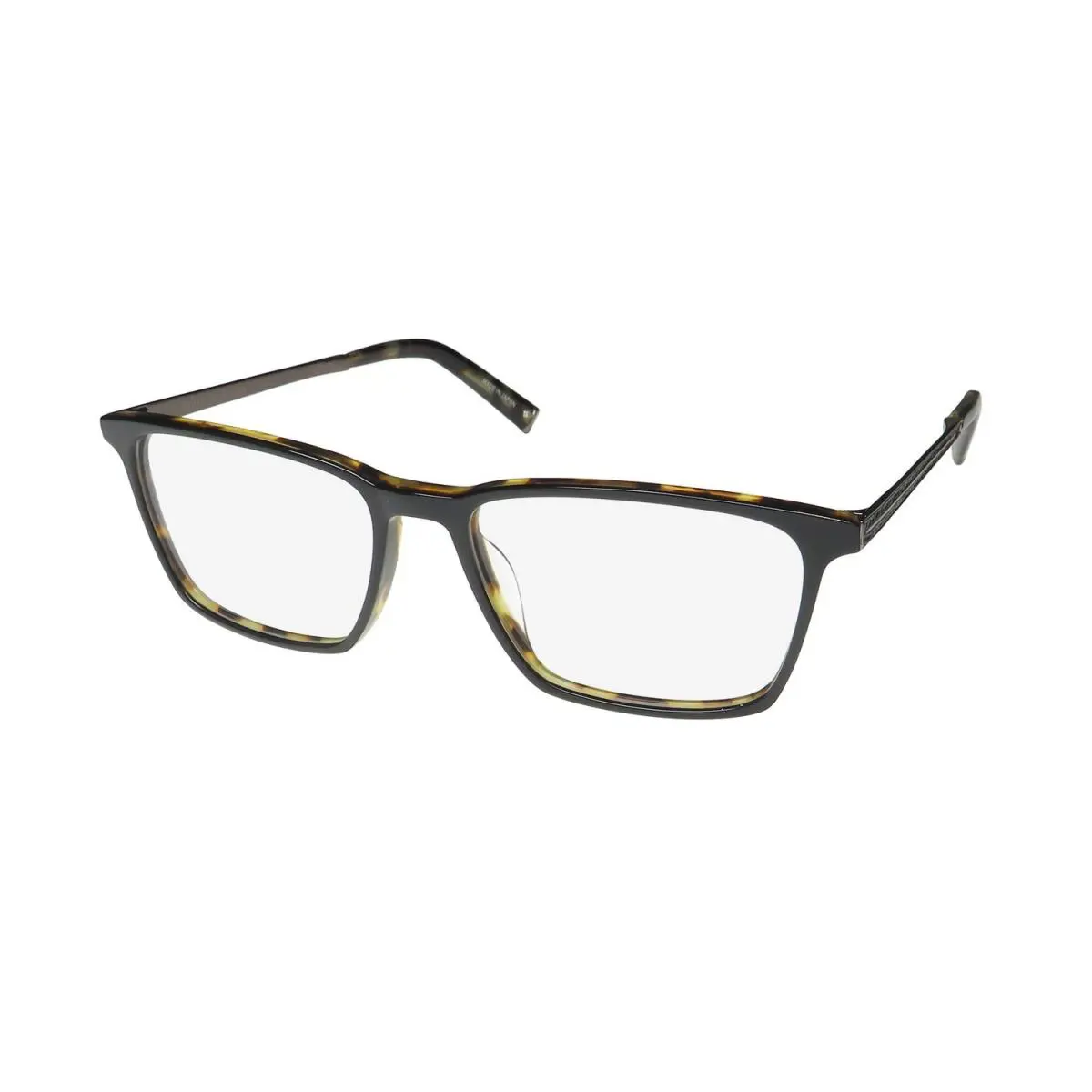 John Varvatos V402 Glasses Italy Black Mens 55-17-145 Black/ Tortoise Square