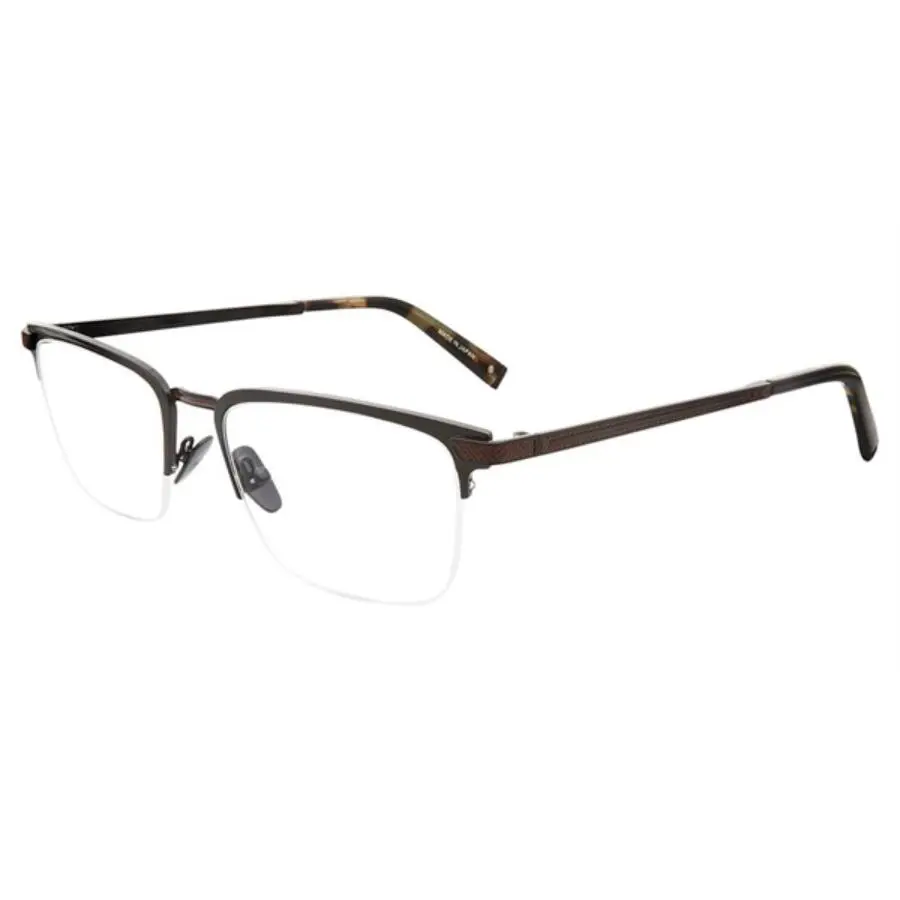 John Varvatos Eyeglasses JV V167 Black 53mm Semi Rimless - Made in Japan